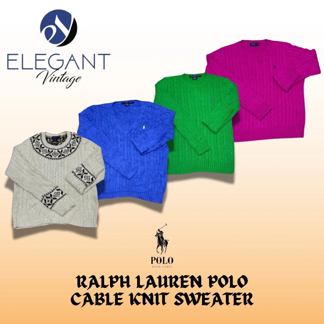 Ralph Lauren Cable Knit Sweater - 30 Pieces