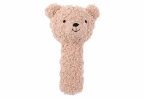 Rattle Teddy Bear - Wild Rose