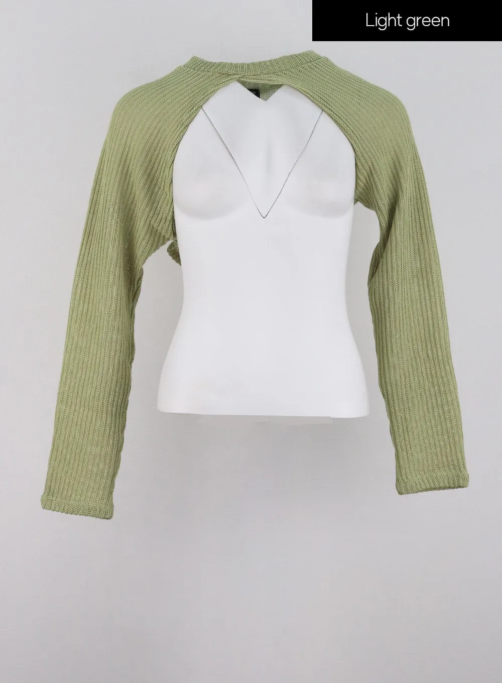 Ribbed Knit Bolero IG304