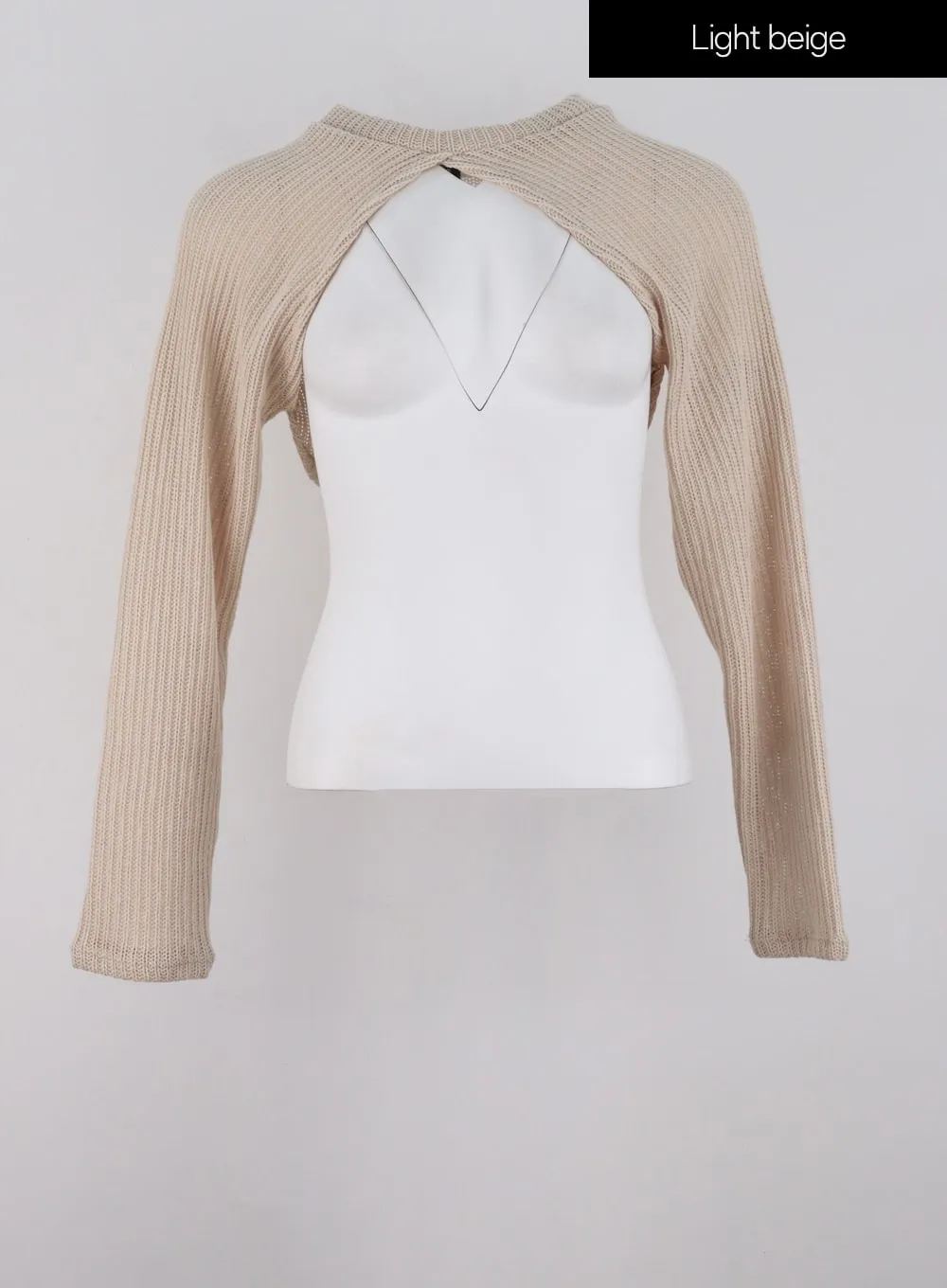 Ribbed Knit Bolero IG304