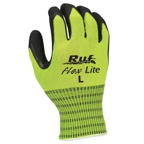 Ruf-flex Lite Hi-Vis Yellow Rubber Palm Coated String Knit (12pr)