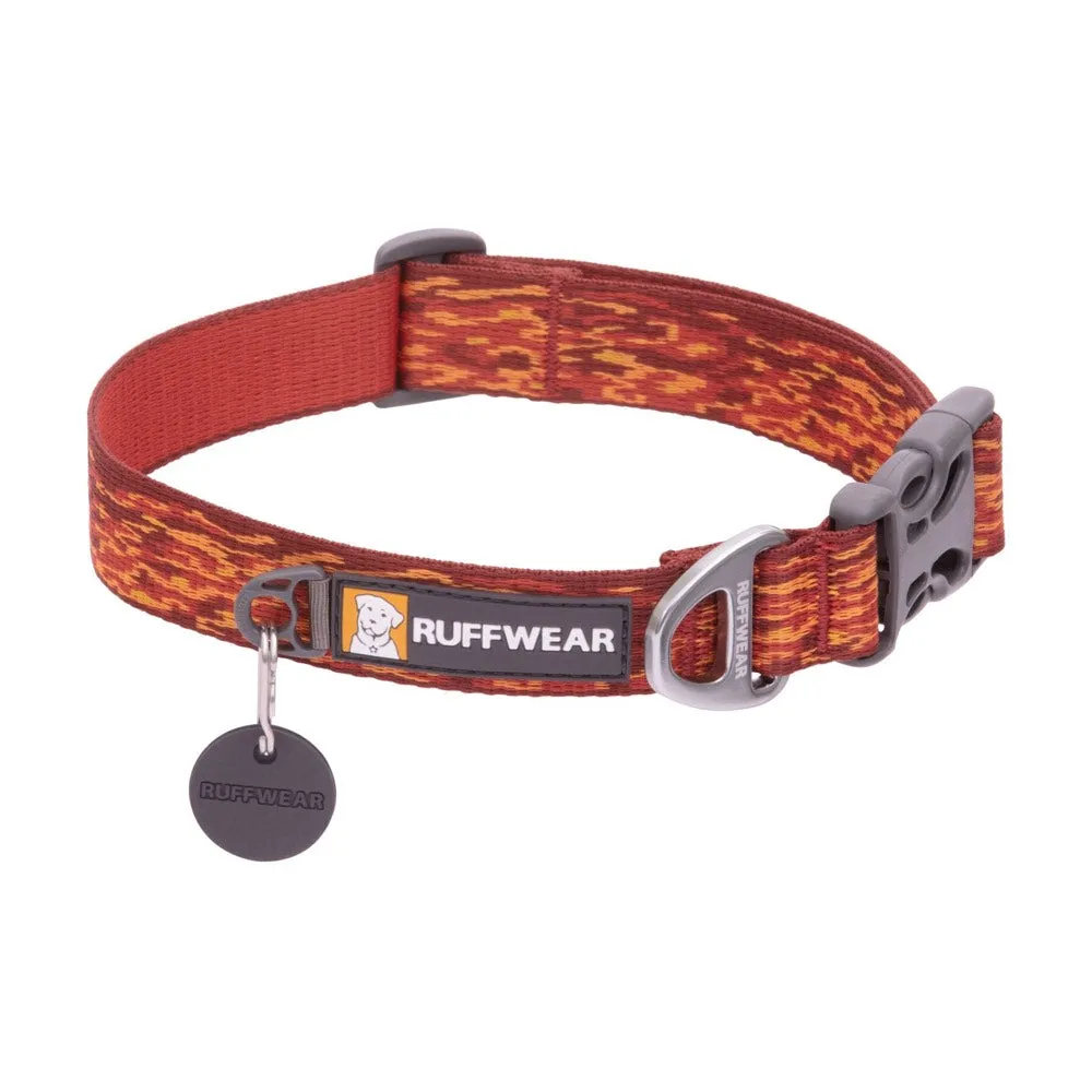 Ruffwear Flat Out Patterned Dog Collar (Ember Distortion)