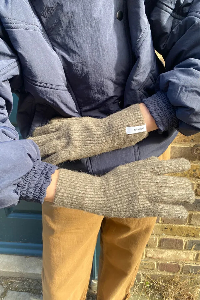 Samsoe & Samsoe Nor Major Brown Gloves