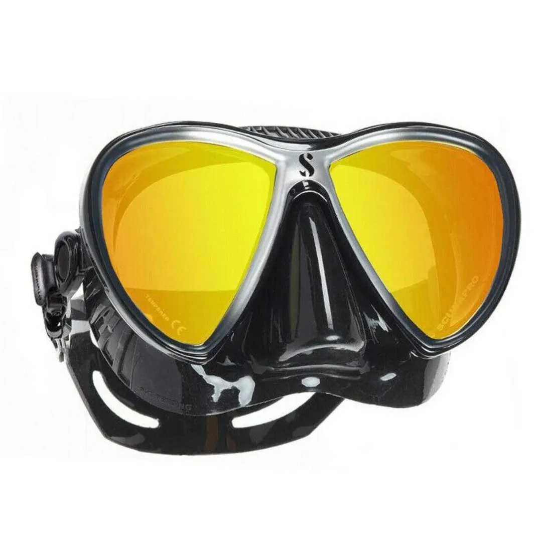 Scubapro Synergy Twin Lens Dive Mask Mirrored Silver / Black