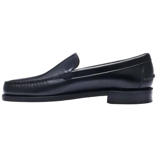 Sebago Leather Bass Frank Black Mocassin