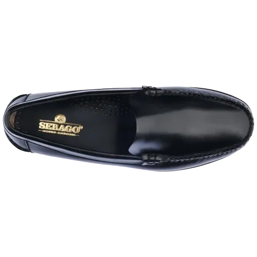 Sebago Leather Bass Frank Black Mocassin