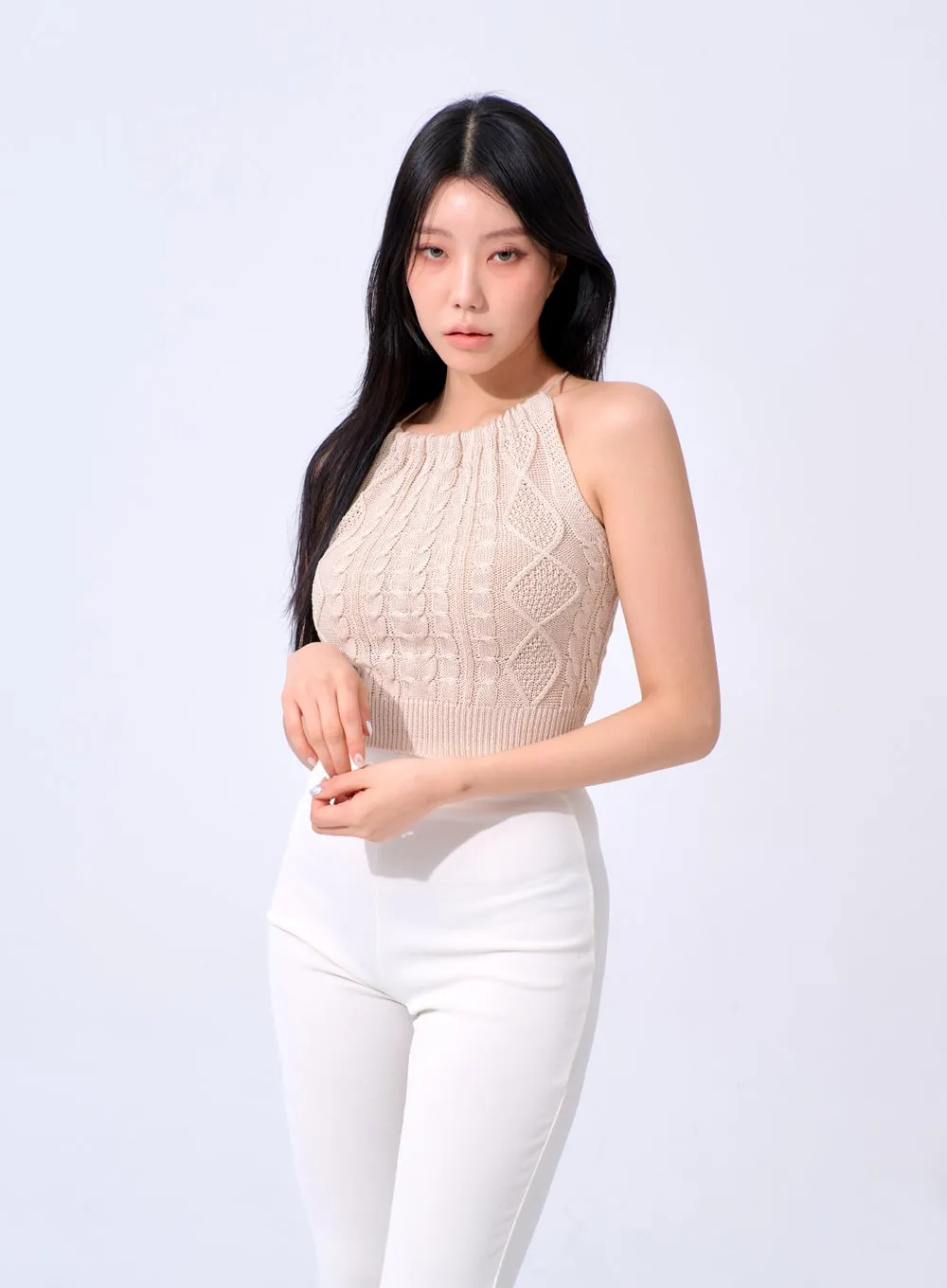 Sleeveless Knit Top IA327