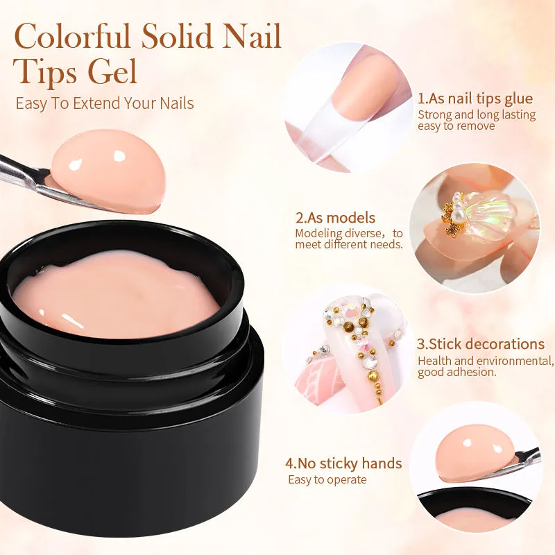 Solid Nail Tips Gel Born Pretty