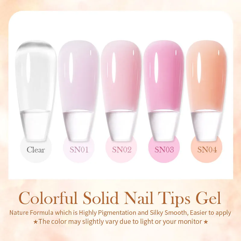 Solid Nail Tips Gel Born Pretty