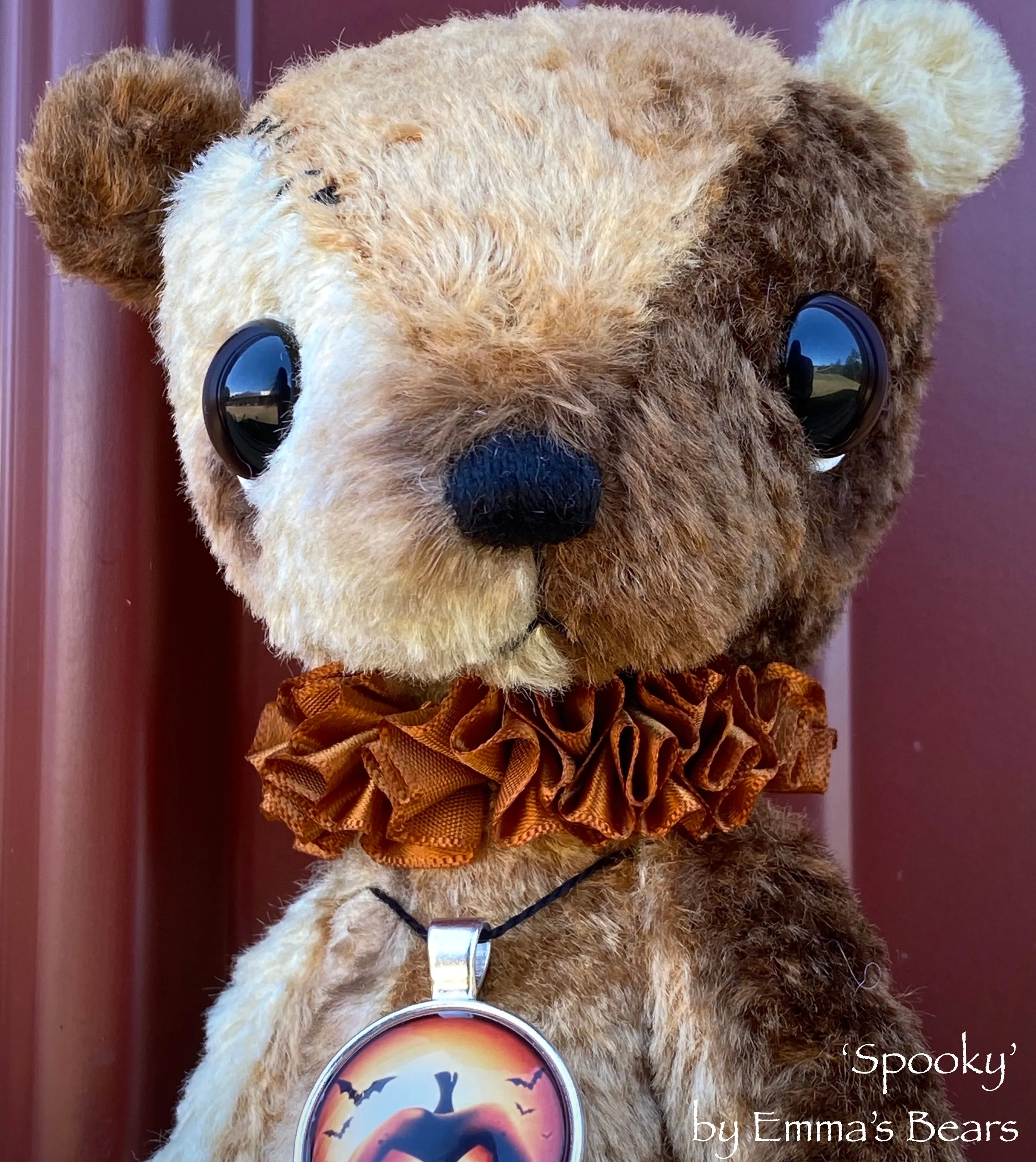 Spooky - 8" Viscose Artist Bear by Emma's Bears - OOAK