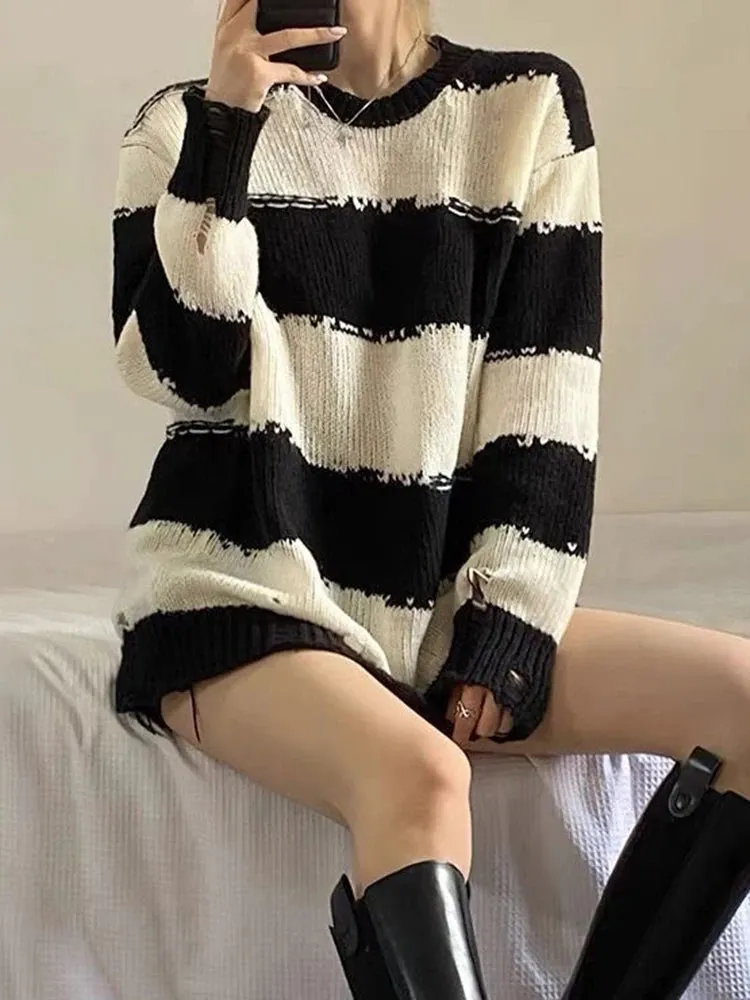 Striped Knitted Sweater