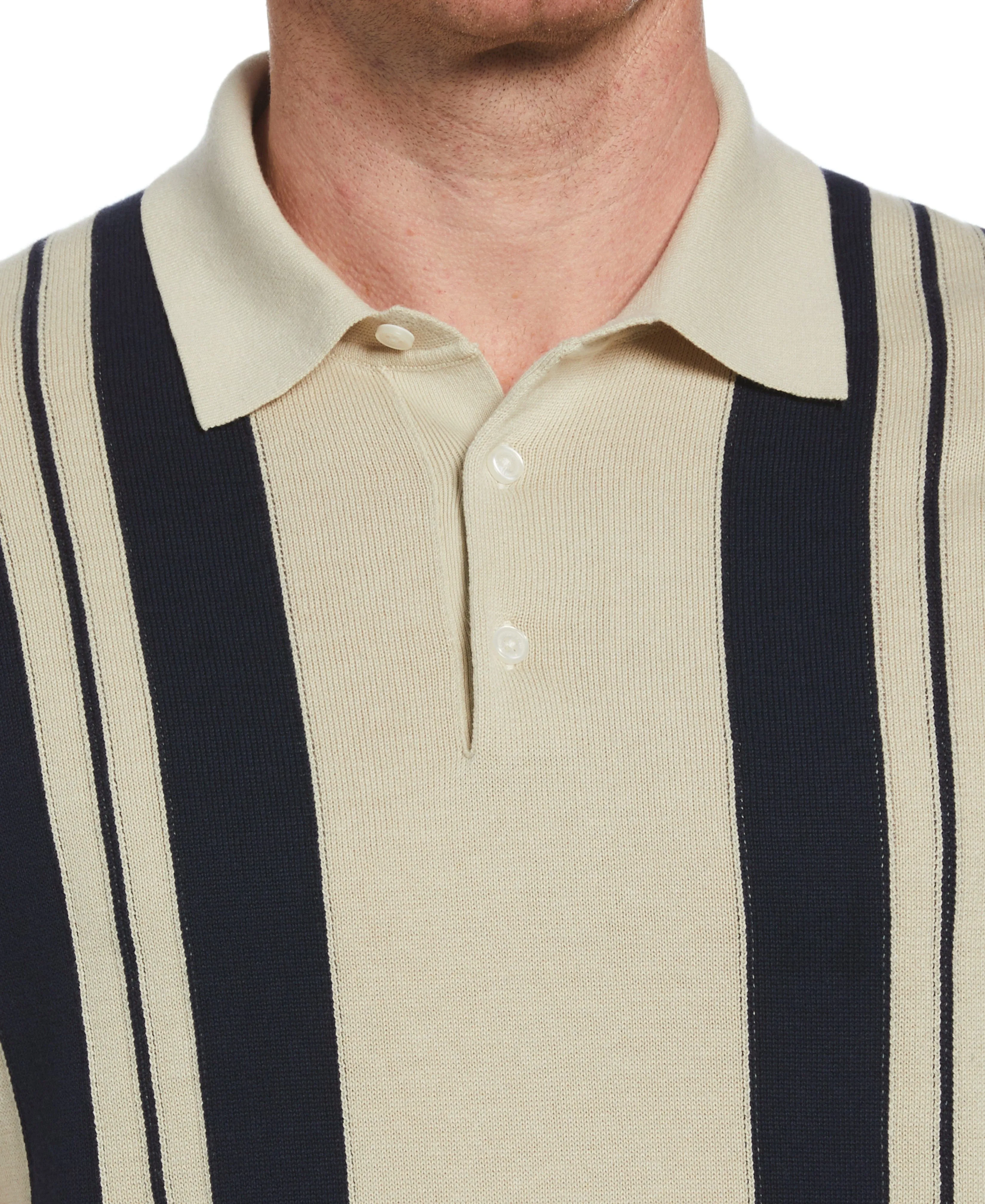 Striped Polo Sweater