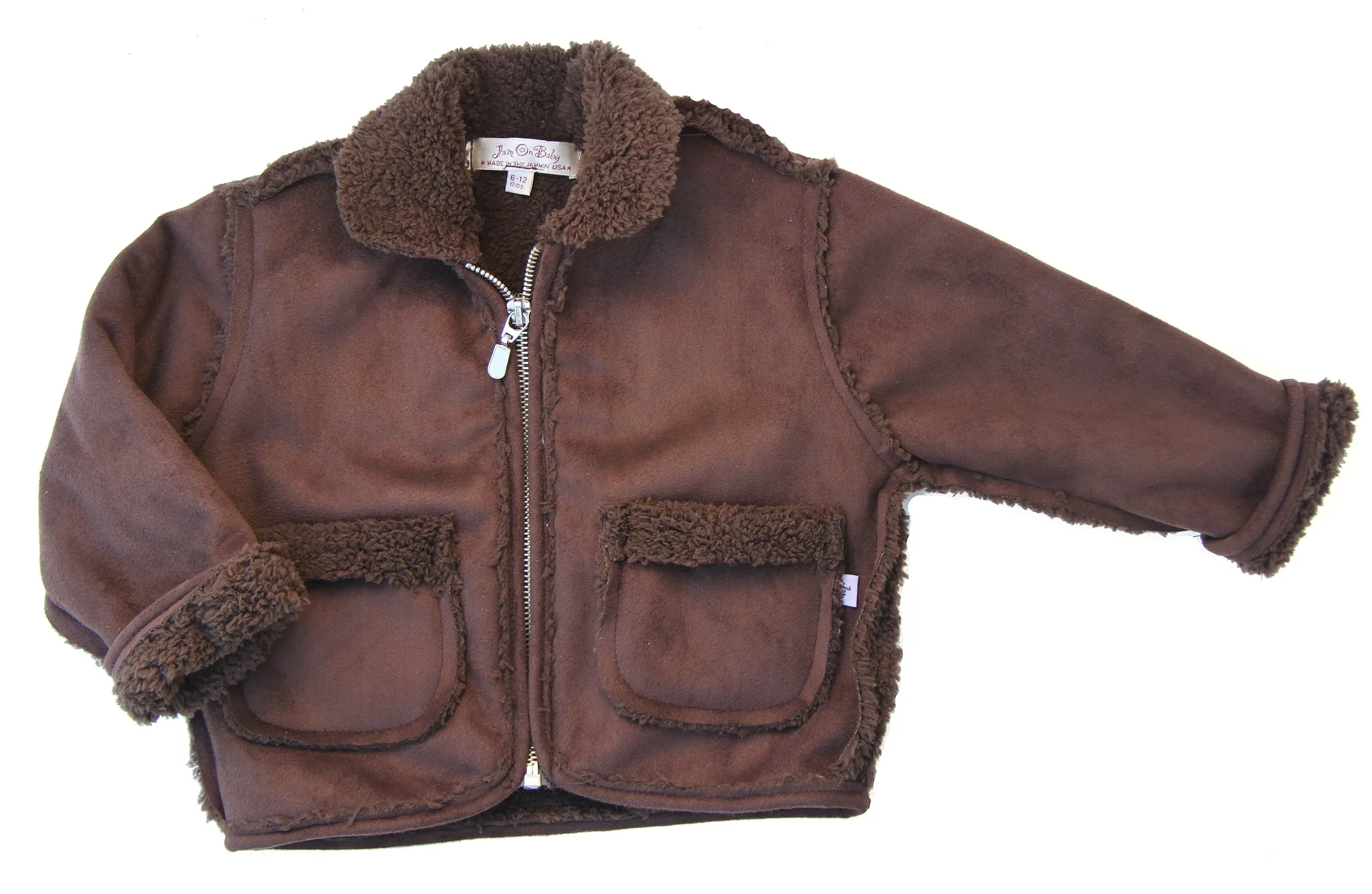 Suede/Fleece Aviator Jacket