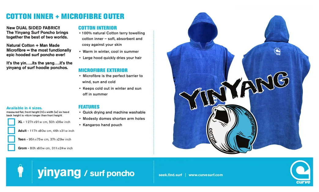 Surf Poncho Towel - *new* Cotton Yinyang for Kids