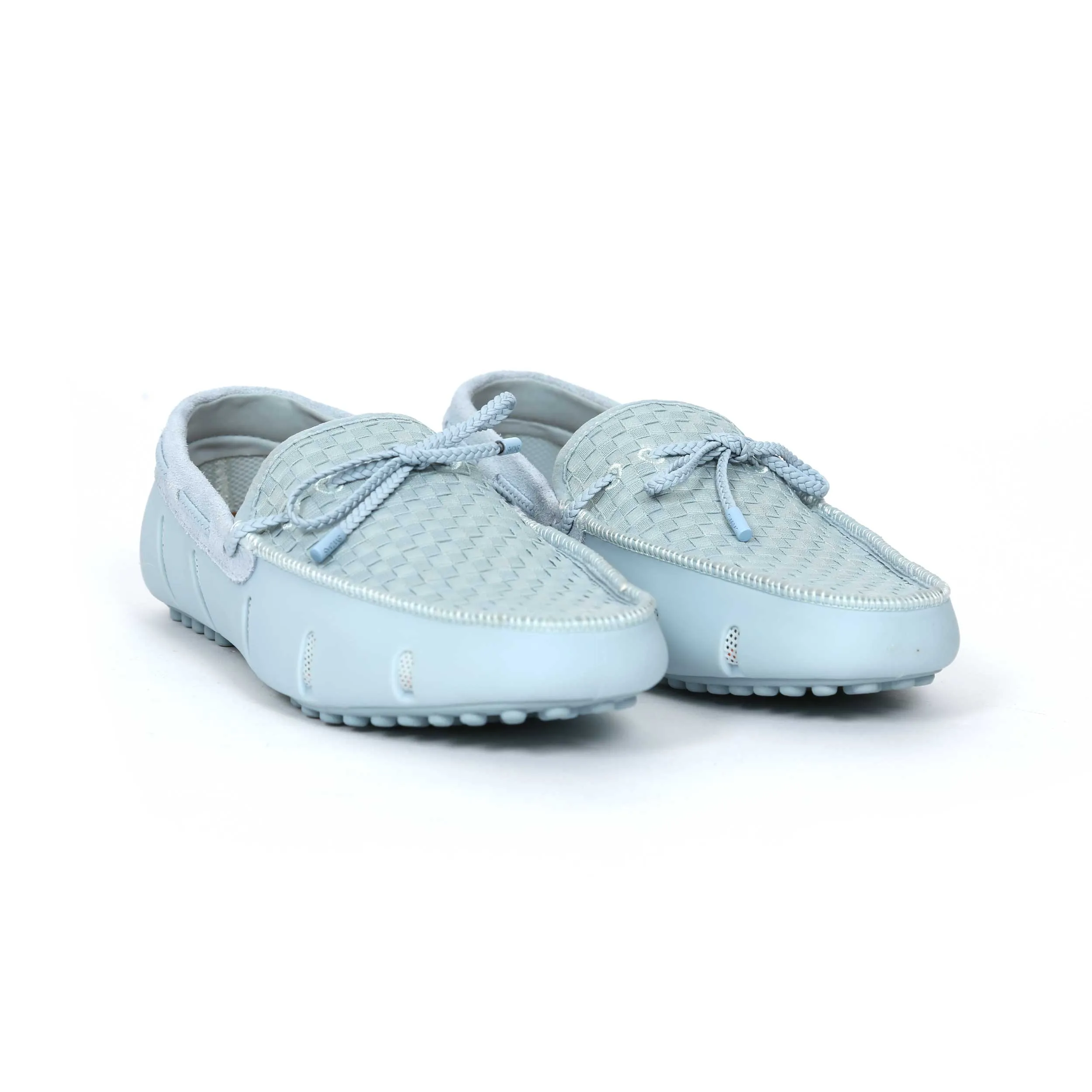 Swims Woven Driver Shoe in Ice Blue