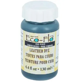 Tandy Leather | Eco-Flo Leather Dye 4.4 fl. oz. (132 ml) | Color Coal Black #2600-01