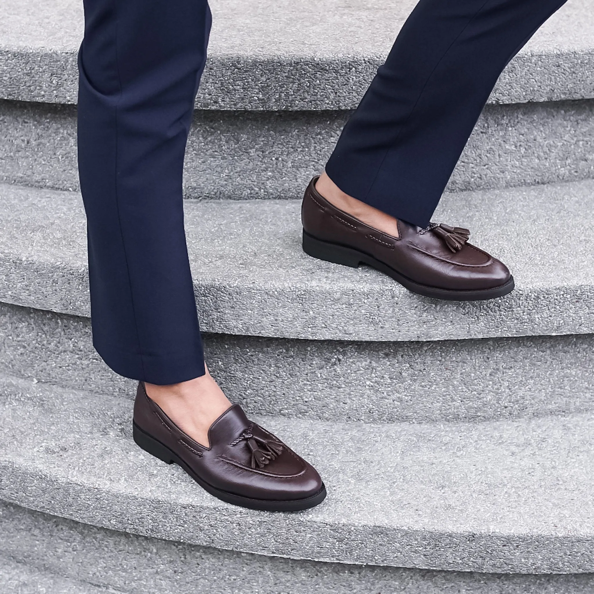 Tassel Loafer - Coffee Leather (Crepe Sole)