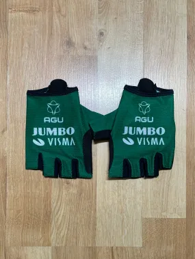 Team Jumbo Visma AGU Premium Race Gloves Green Vuelta