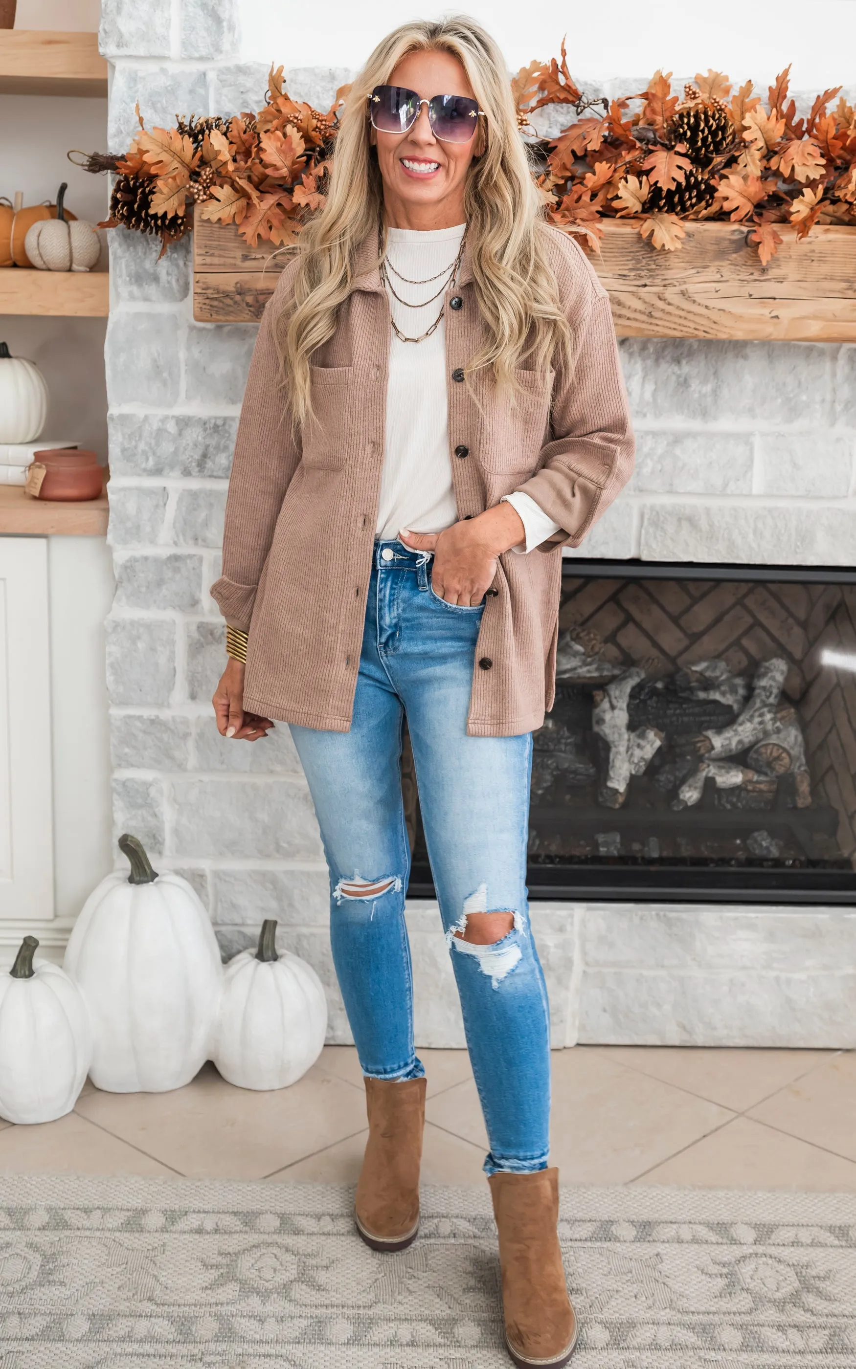 The Almond Emerie Knit Sweater Jacket