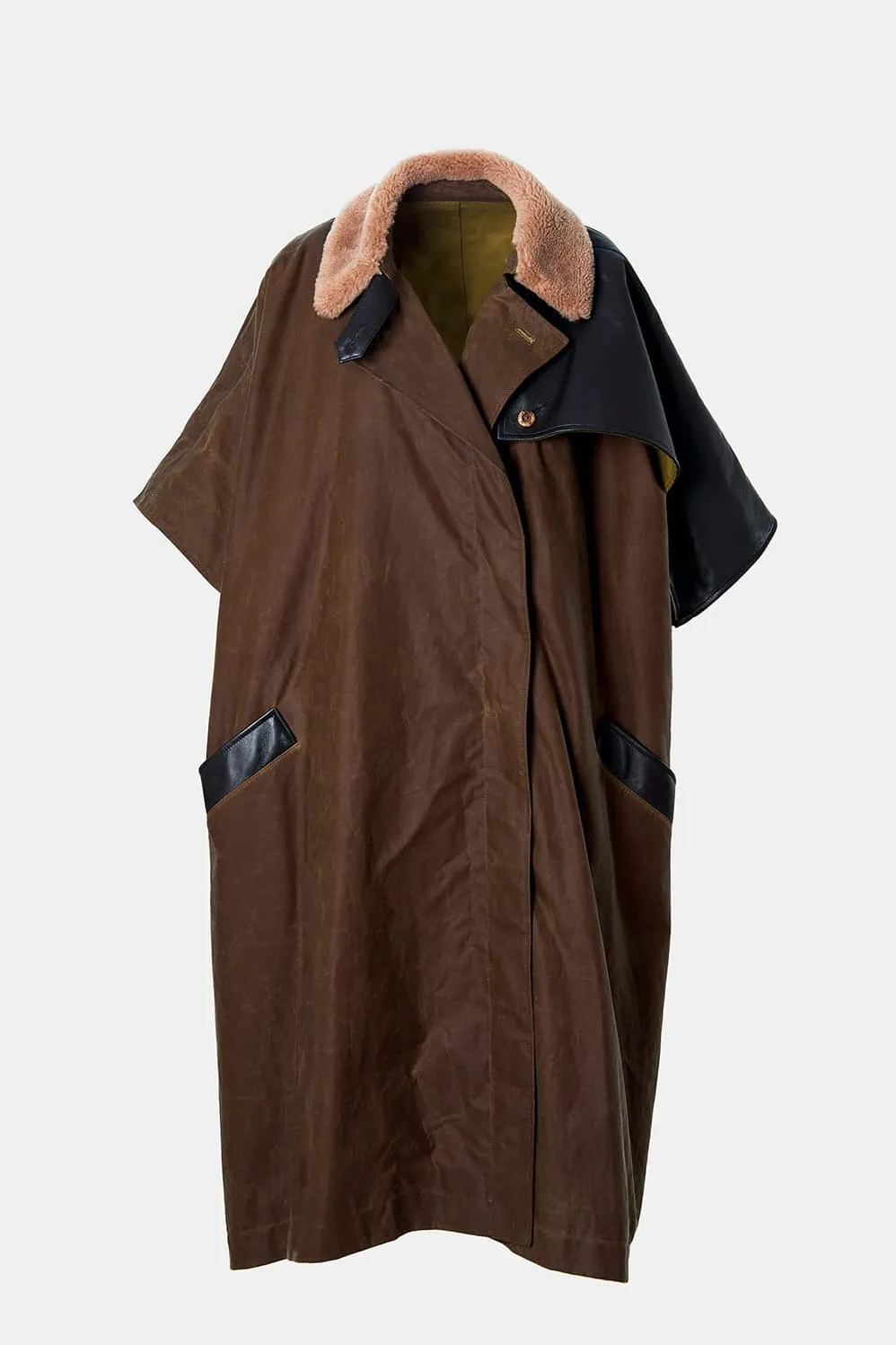 Tobacco Oilskin Storm Coat