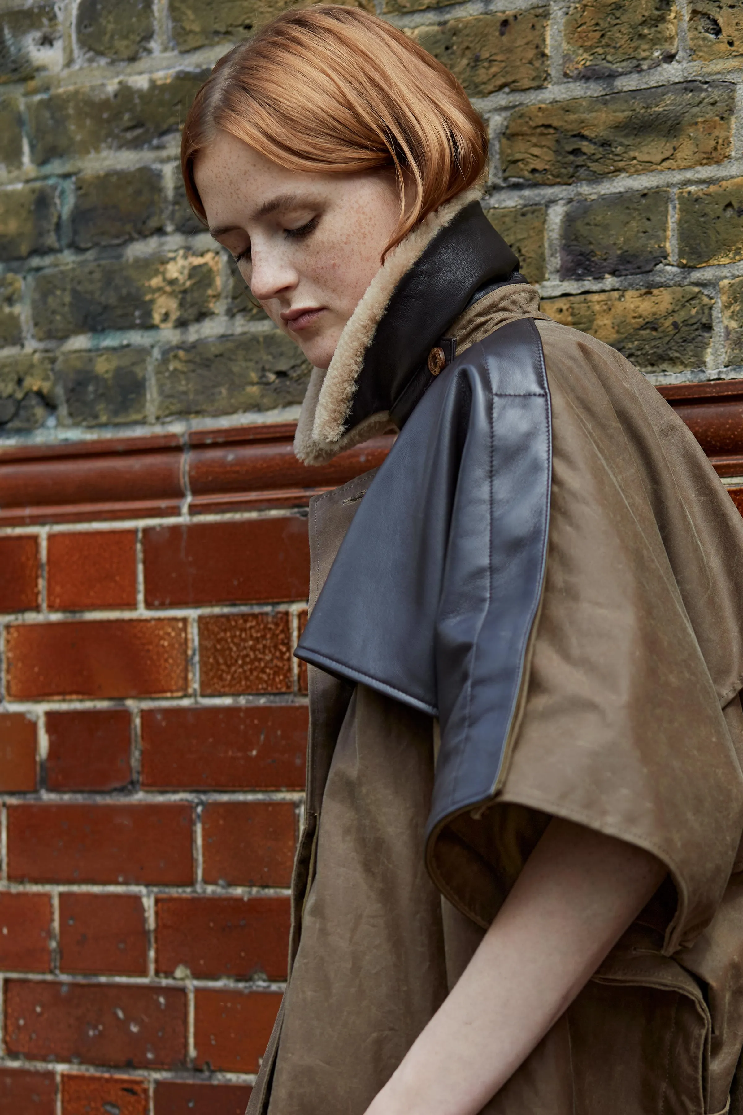 Tobacco Oilskin Storm Coat