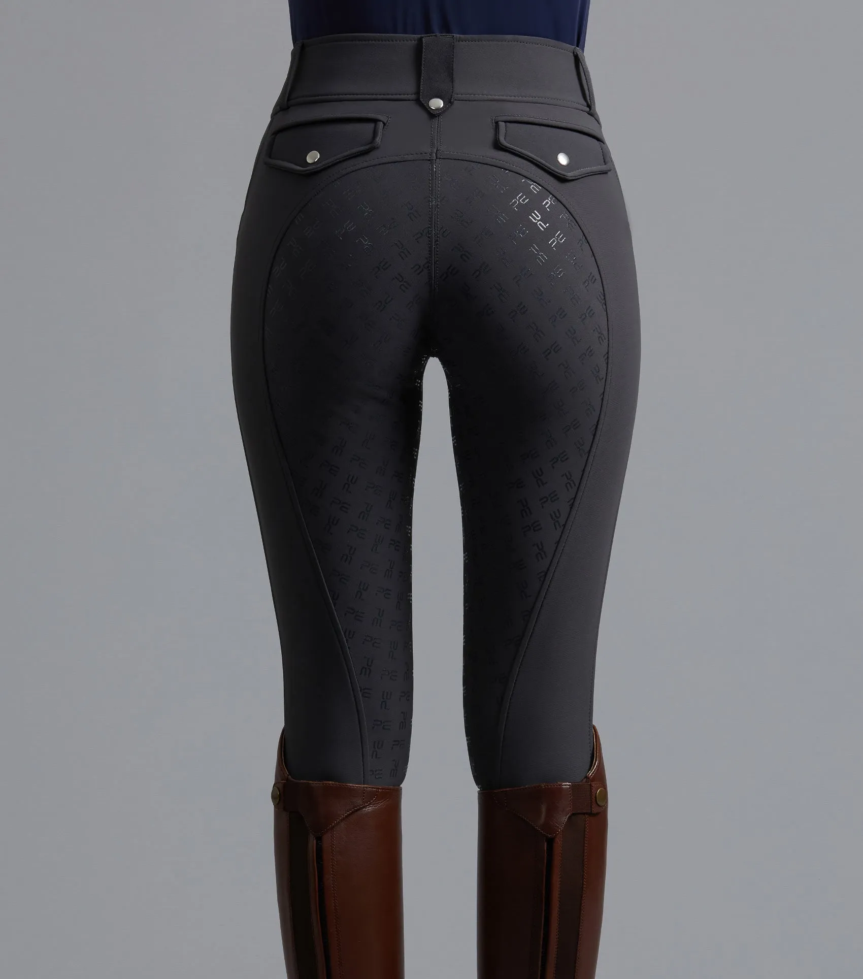 Torino Ladies Full Seat Gel Riding Breeches Anthracite