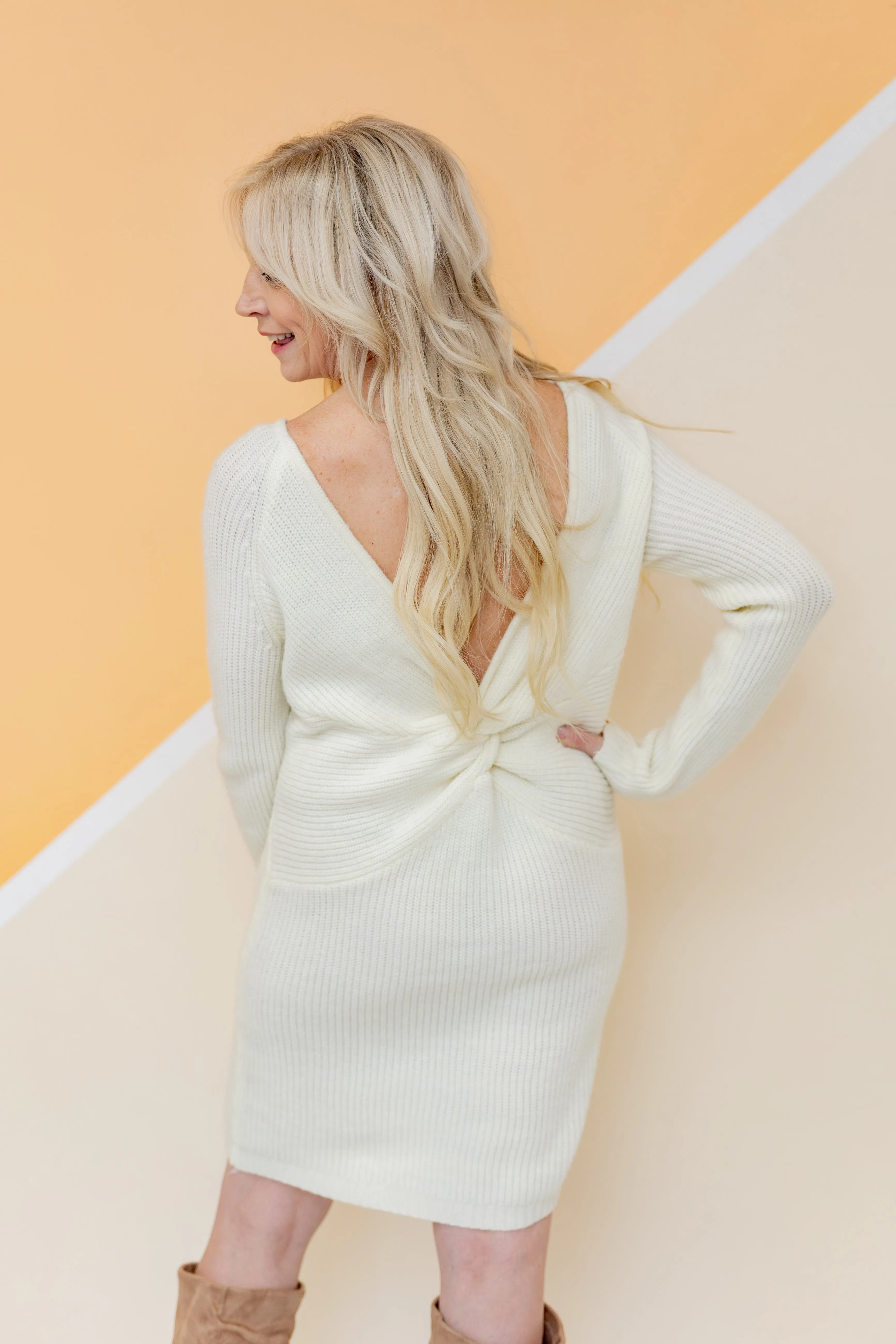 Turning Heads Knit Mini Dress