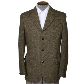 Vintage 1960s Harris Tweed Mens Jacket Dunn and Co Britain Sport Coat - M