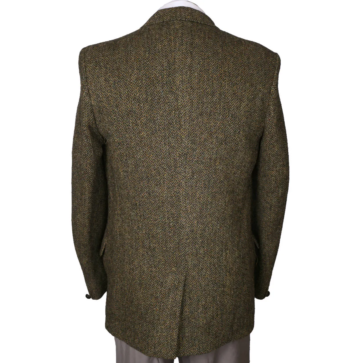 Vintage 1960s Harris Tweed Mens Jacket Dunn and Co Britain Sport Coat - M