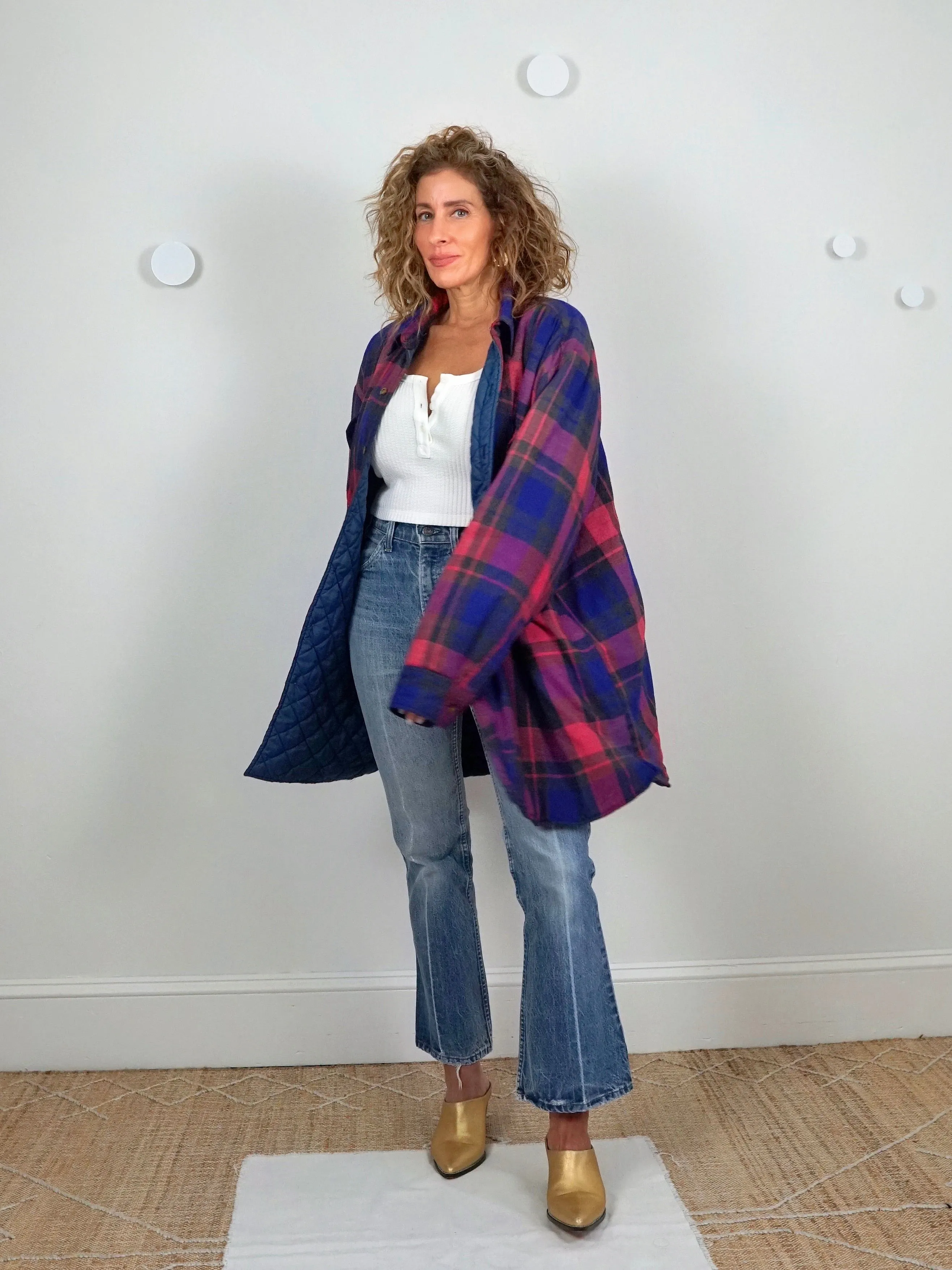 Vintage 80's Plaid Flannel Jacket