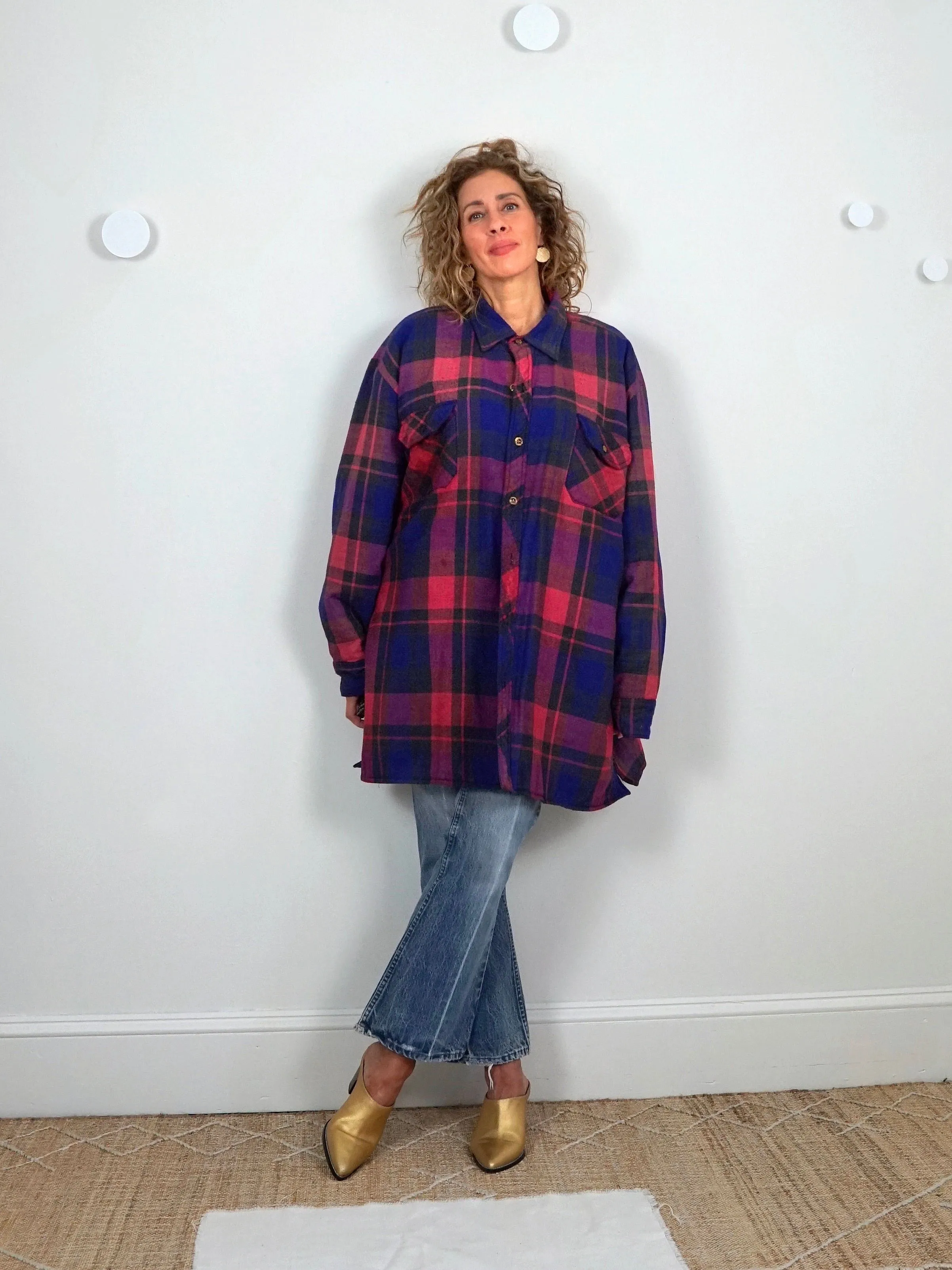 Vintage 80's Plaid Flannel Jacket