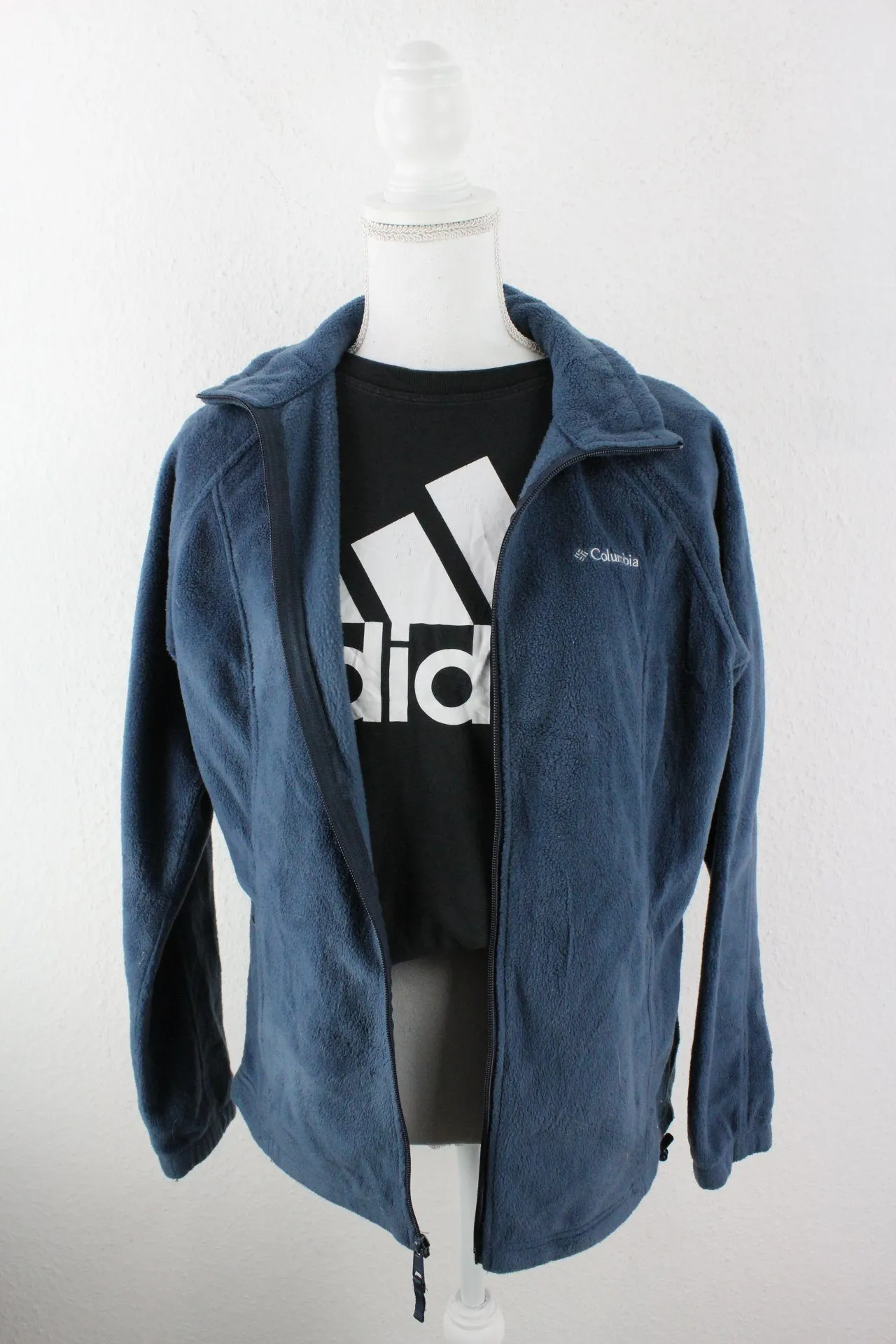 Vintage Blue Columbia Fleece Jacket (L)