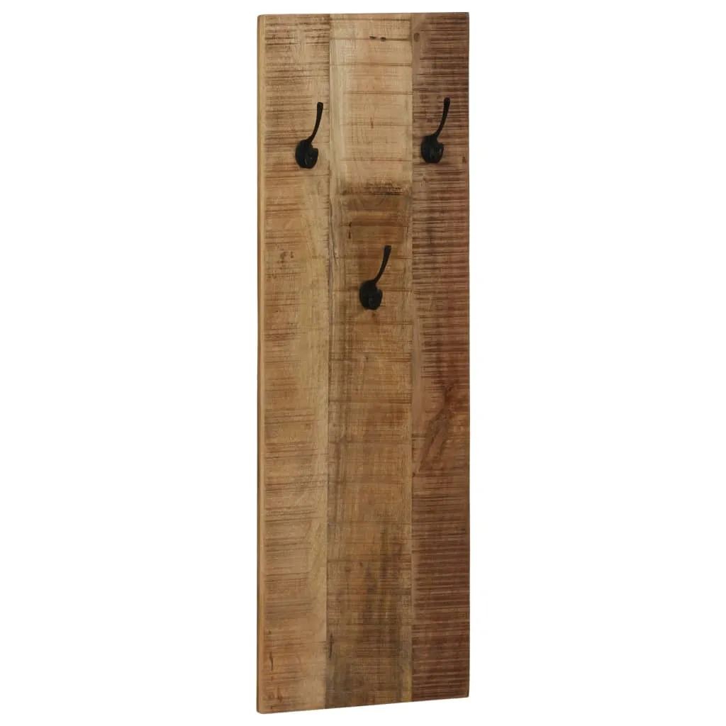 Wall-mounted Coat Racks 2 pcs Solid Mango Wood 36x110x3 cm