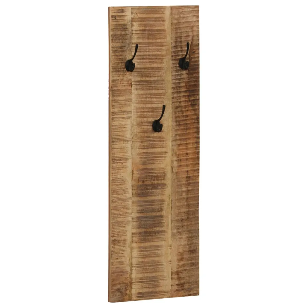 Wall-mounted Coat Racks 2 pcs Solid Mango Wood 36x110x3 cm