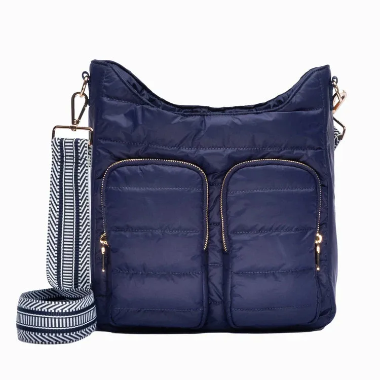 WanderFull Island Navy Matte HydroDouble Crossbody Bag