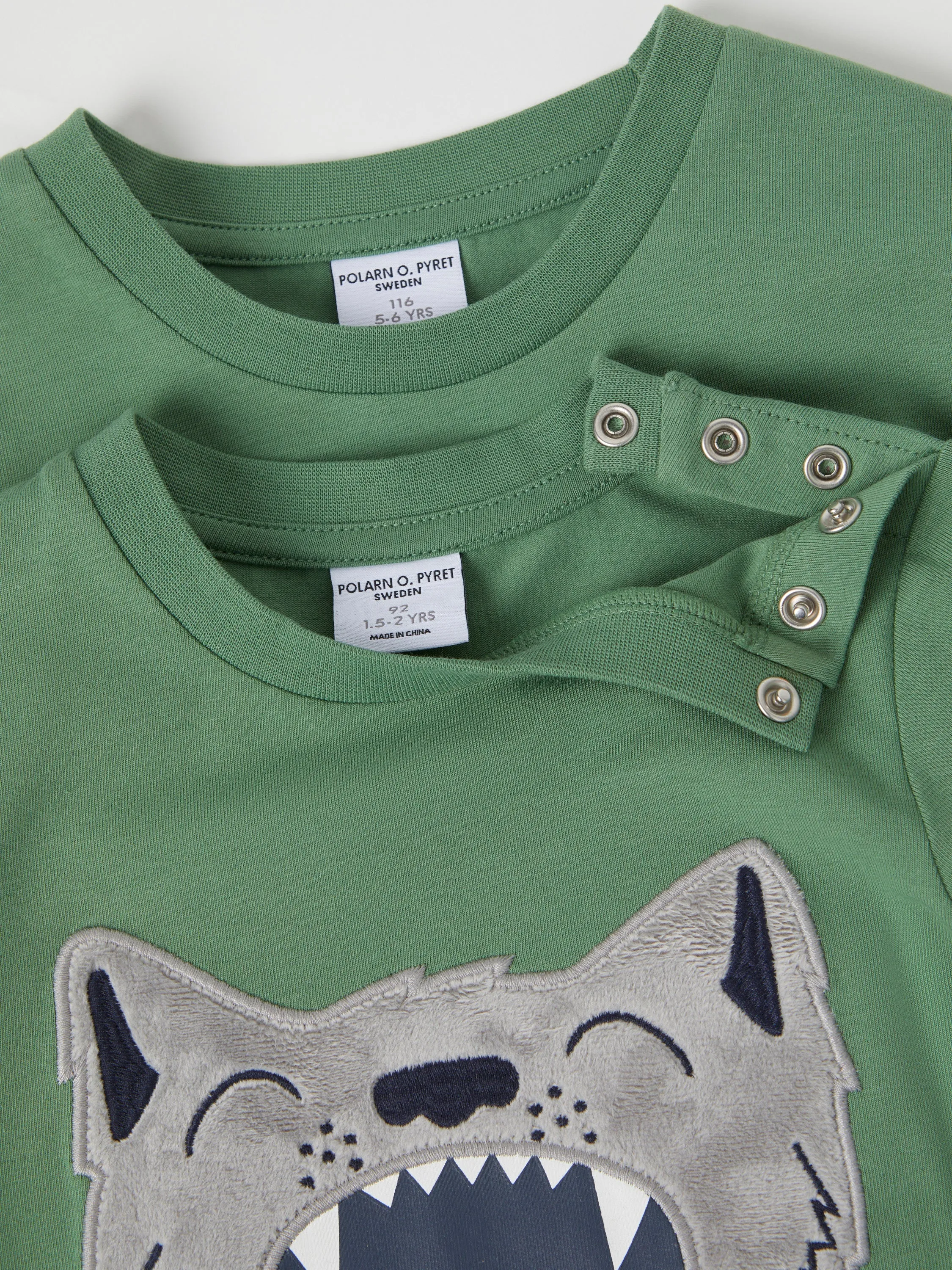 Wolf Print Kids Top