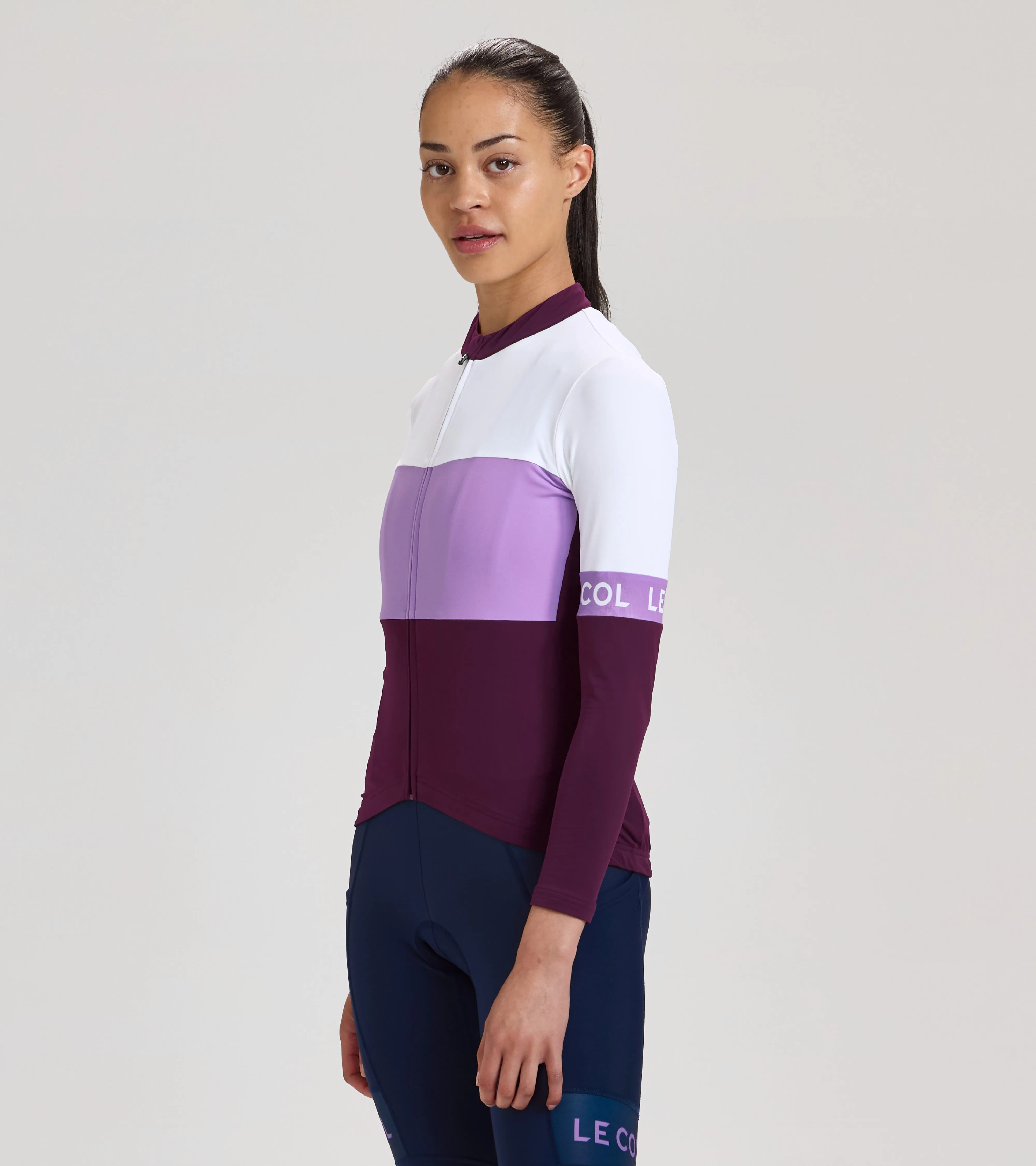 Womens Sport Tricolour Long Sleeve Jersey