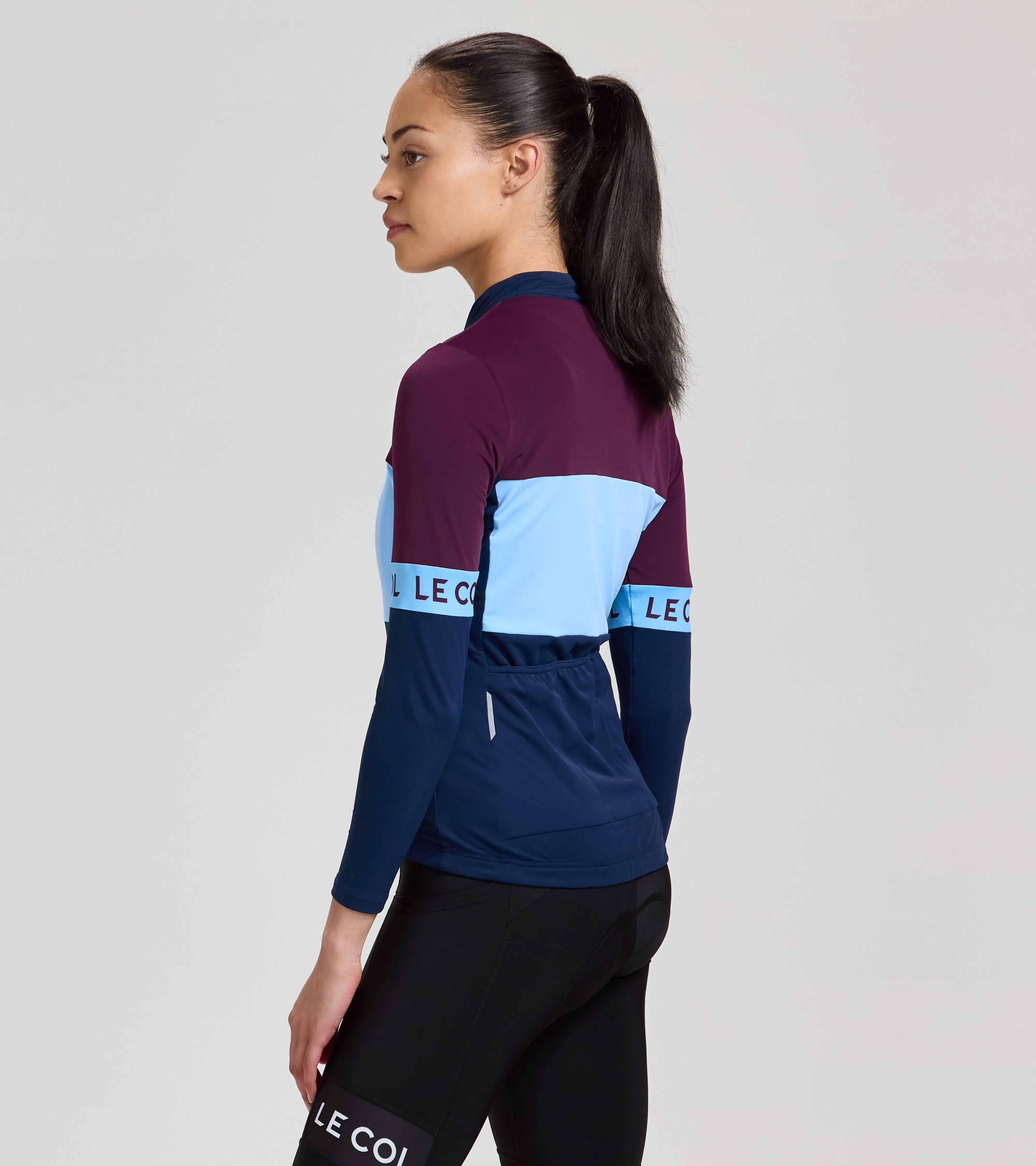 Womens Sport Tricolour Long Sleeve Jersey