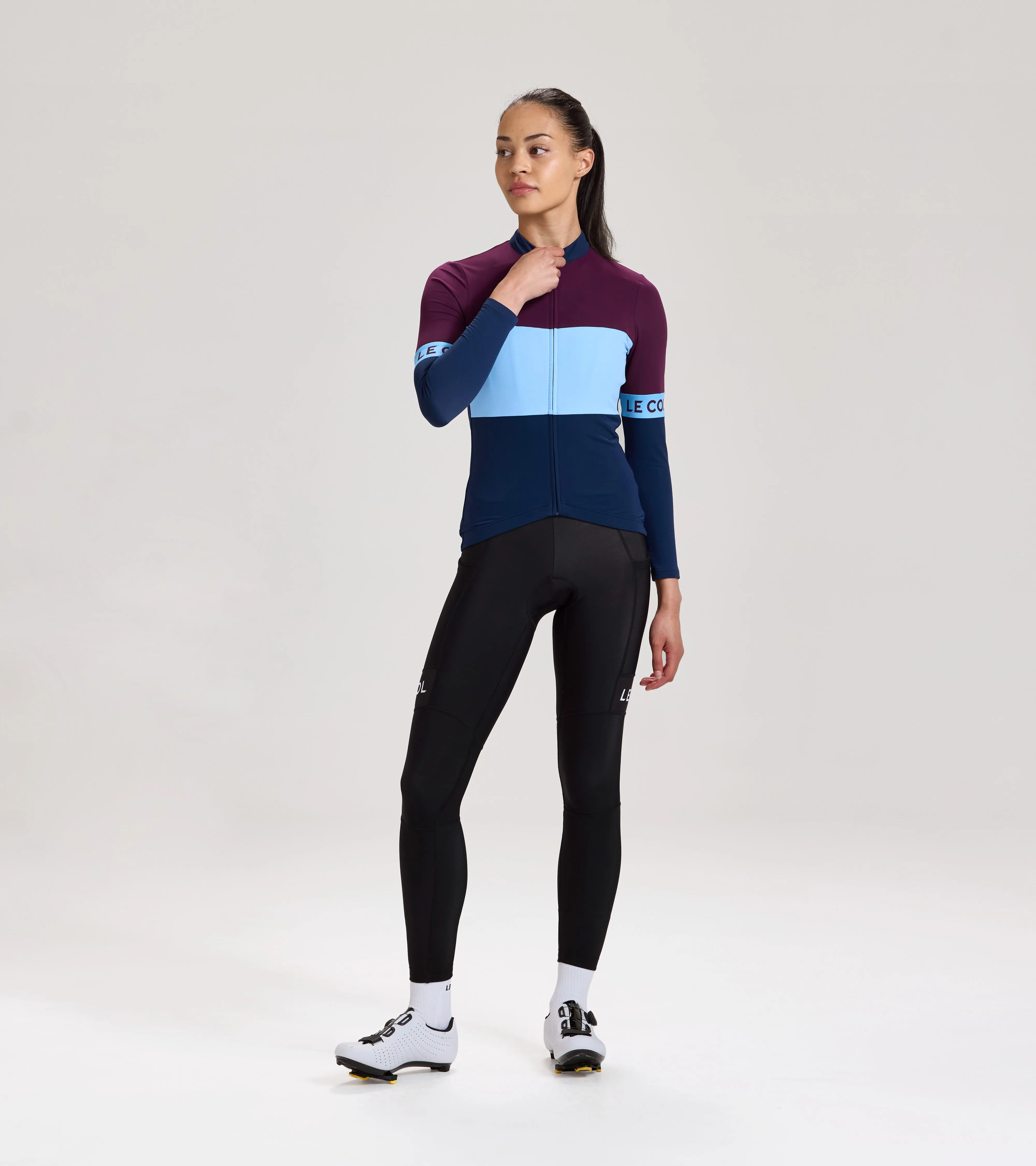 Womens Sport Tricolour Long Sleeve Jersey