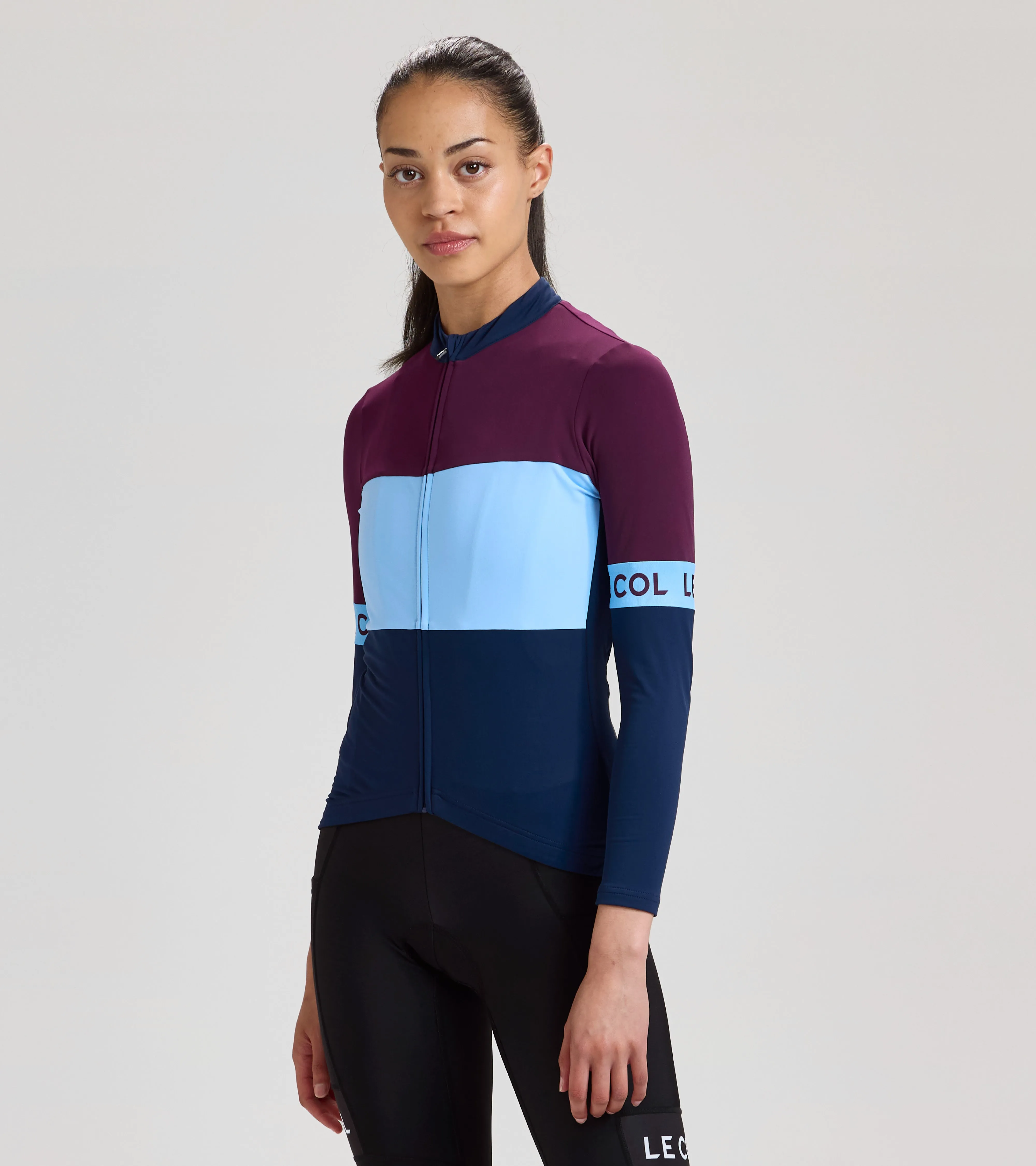 Womens Sport Tricolour Long Sleeve Jersey