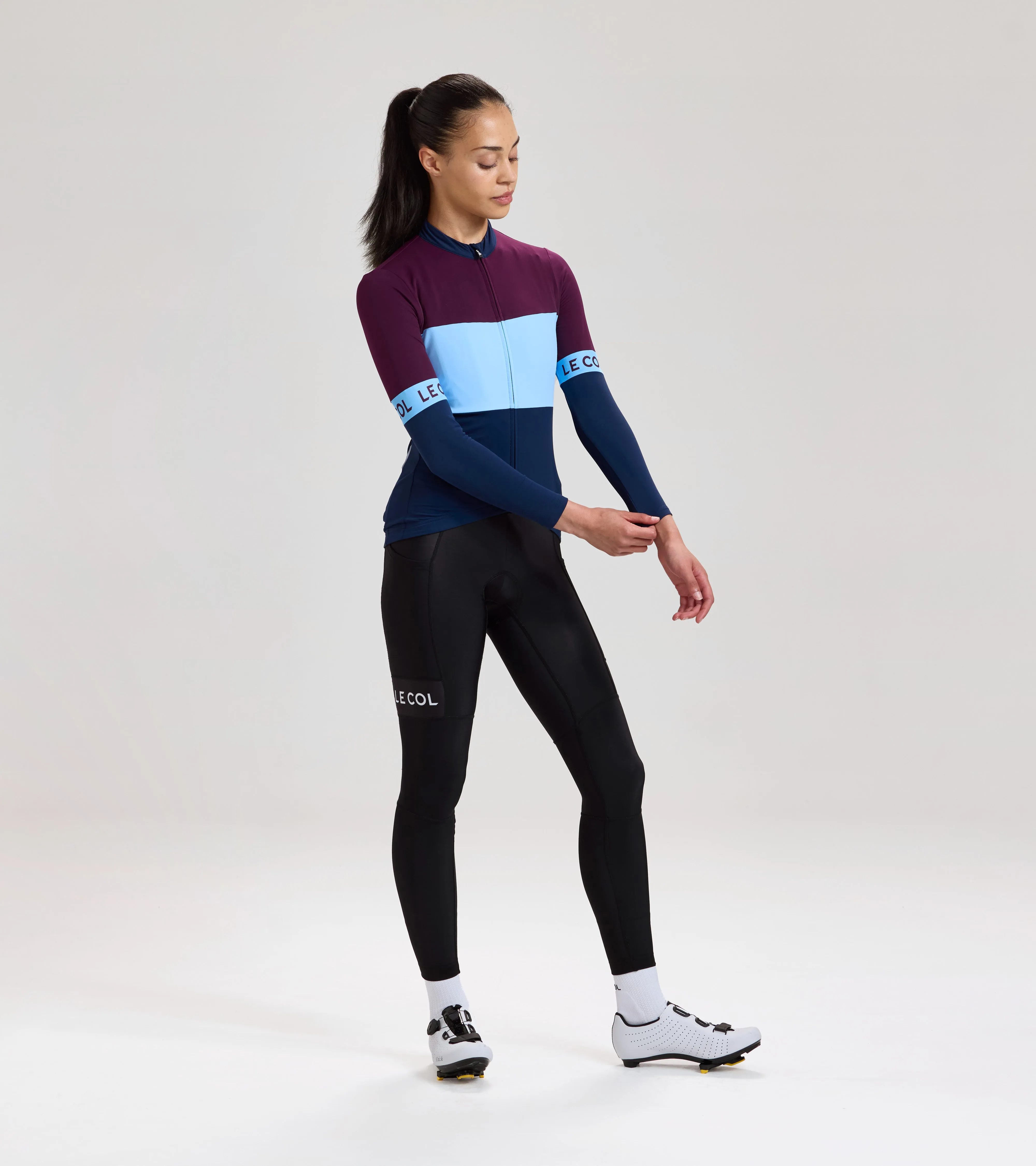 Womens Sport Tricolour Long Sleeve Jersey