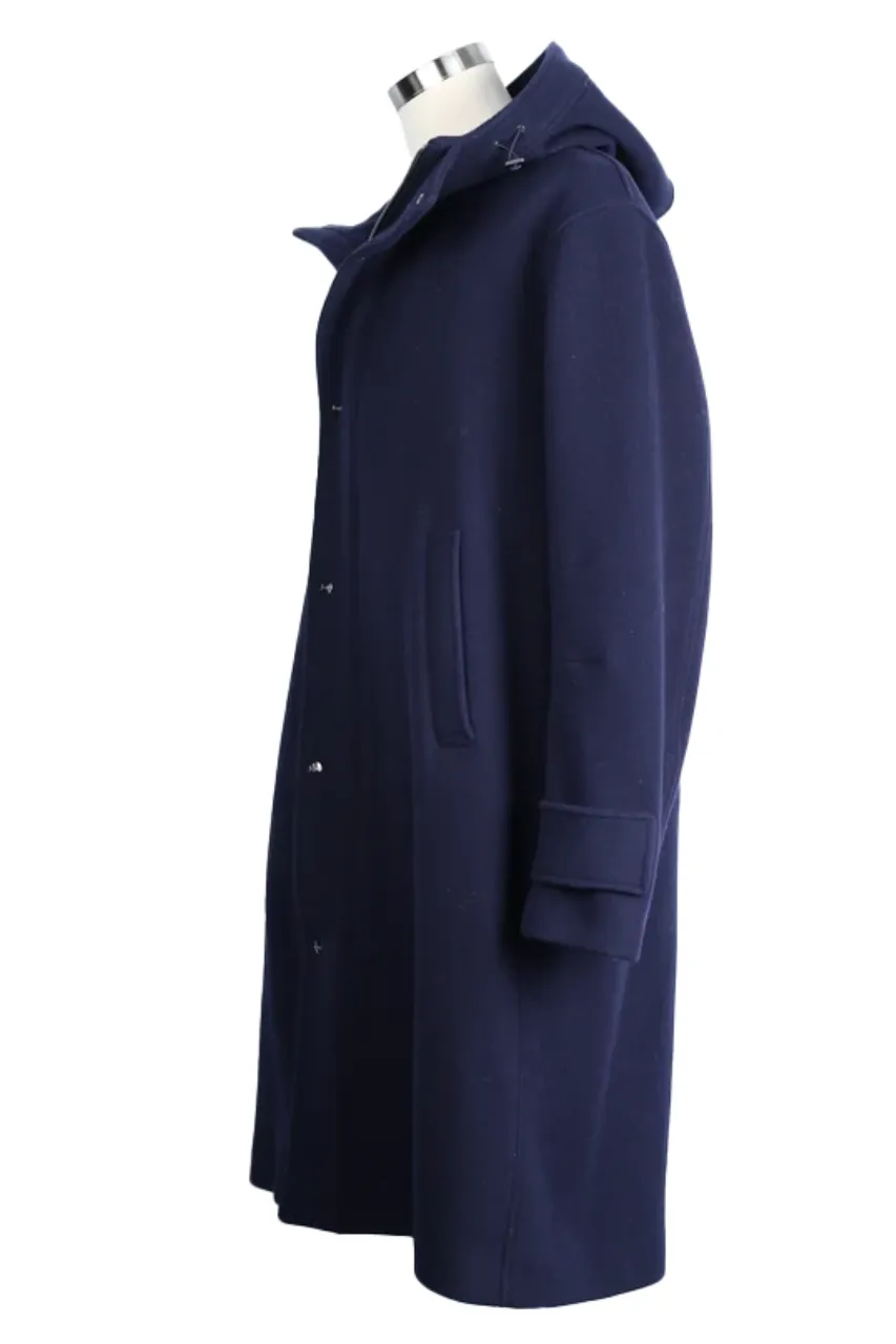 Wool Hooded Dress Coat