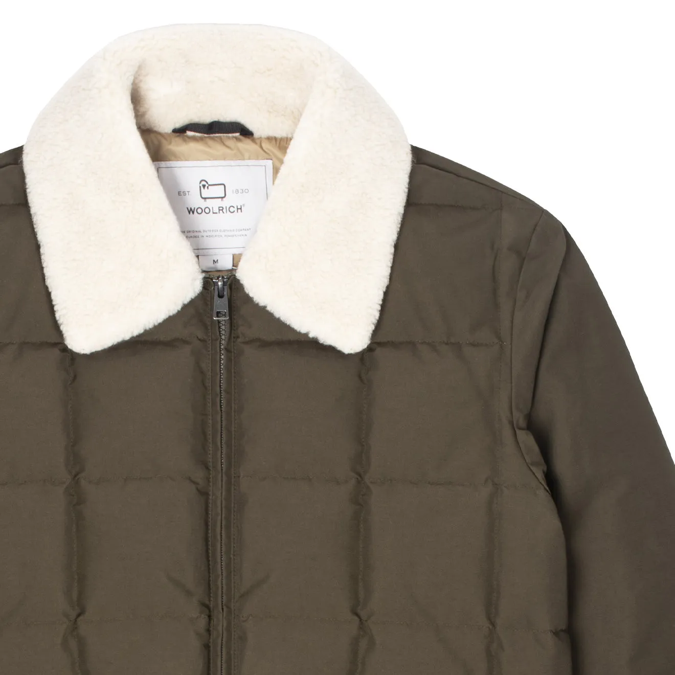 Woolrich Duster Blizzard Jacket Dark Green