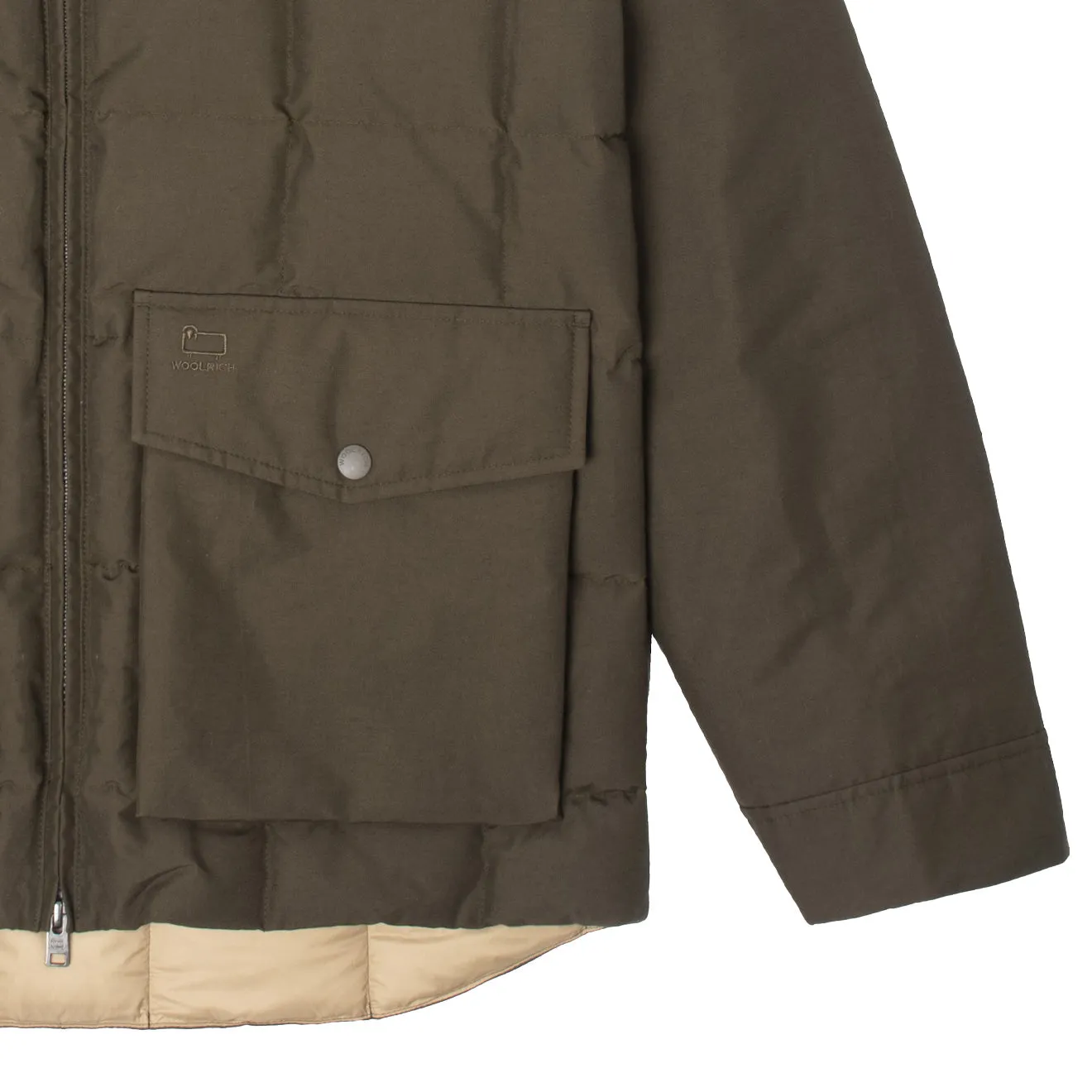 Woolrich Duster Blizzard Jacket Dark Green