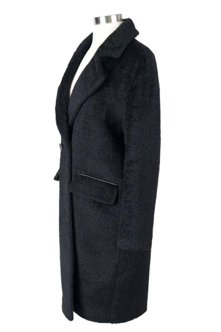 Wooly Wool Dress Coat