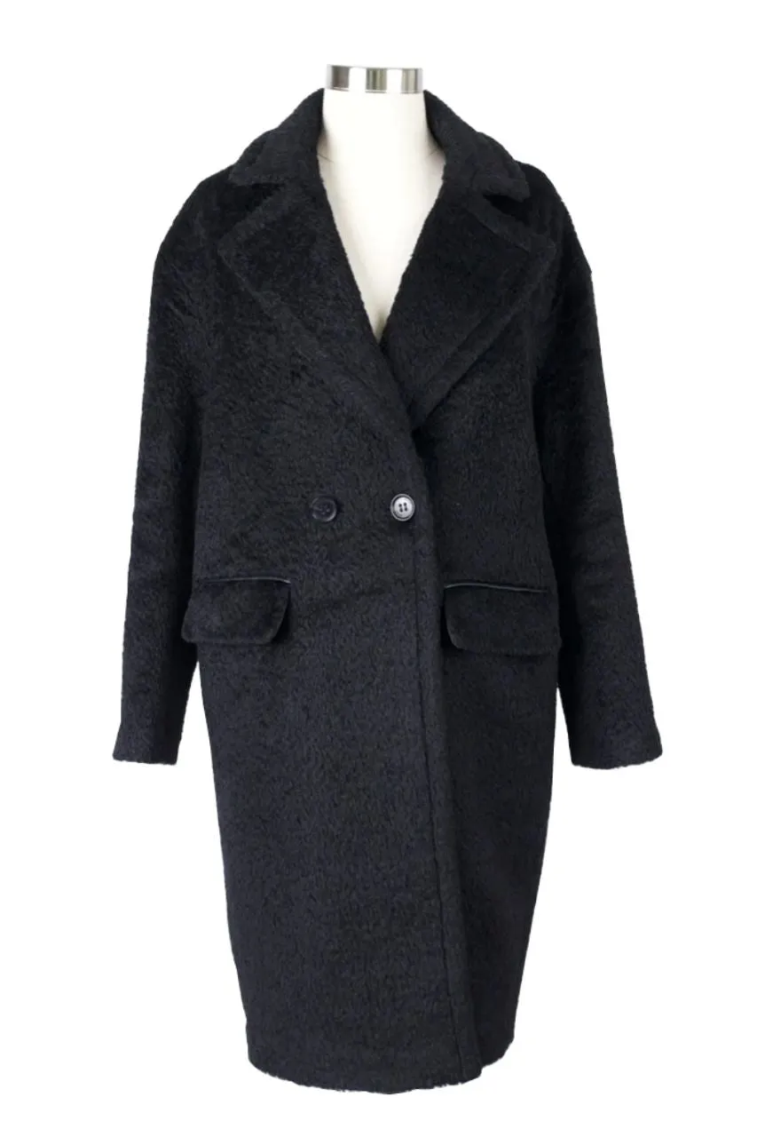 Wooly Wool Dress Coat