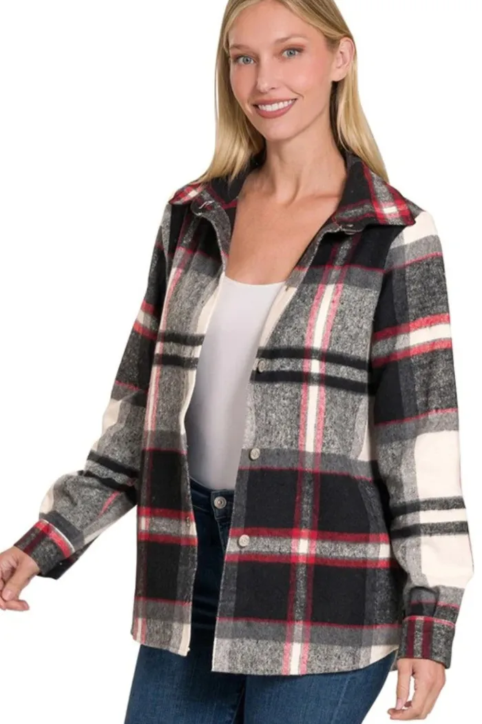 Yarn Dyed Plaid Shacket