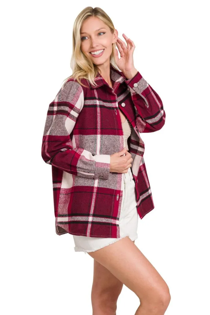 Yarn Dyed Plaid Shacket