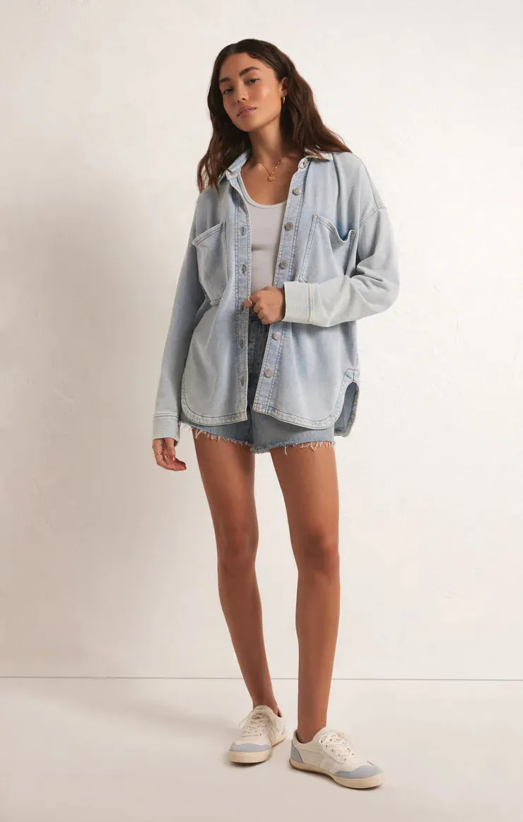 Z SUPPLY All Day Knit Denim Jacket